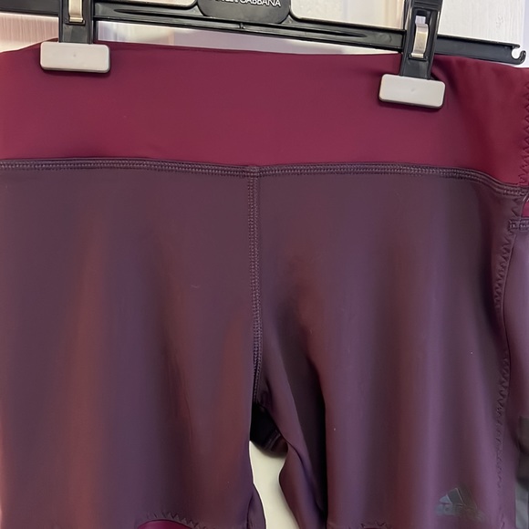 Adidas Marroon Colour Block Active Pants - Picture 3 of 8